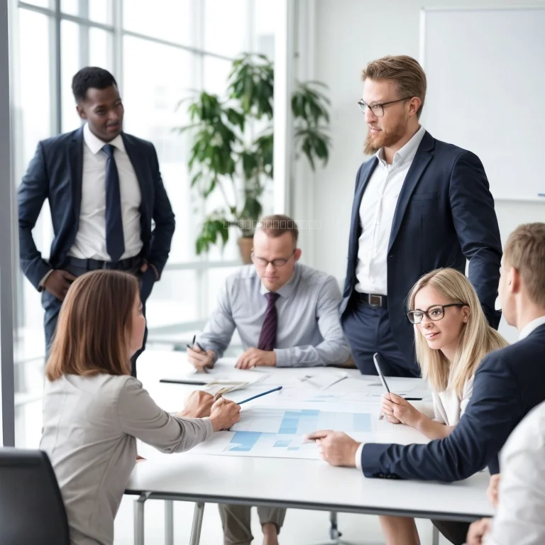 Trainer delivering economic mindset workshop