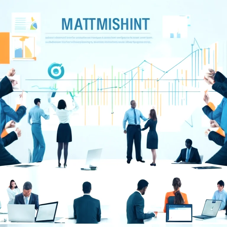 Business leader guiding team with economic strategy insights